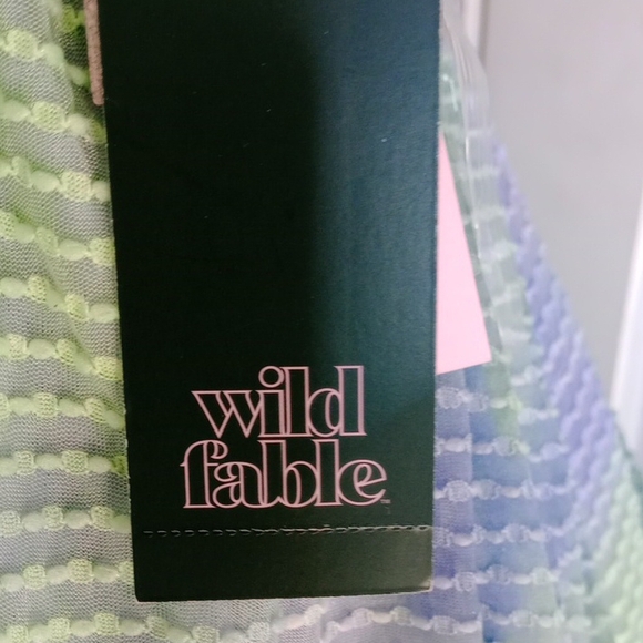 wild fable Pastel Gradient Pleated Dress (Green, Lavender, Pink) - Picture 2 of 11